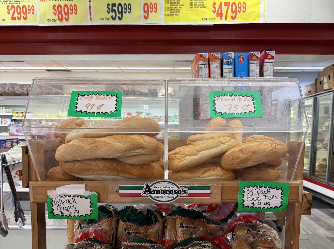 Fresh bread display