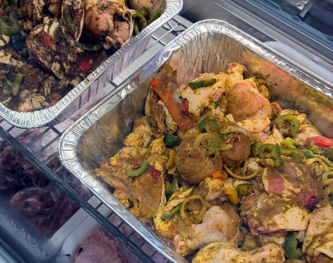 Prepared meats in the case