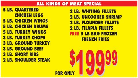All Kinds of Meat Special flyer