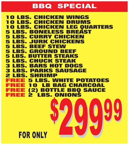 BBQ Special flyer