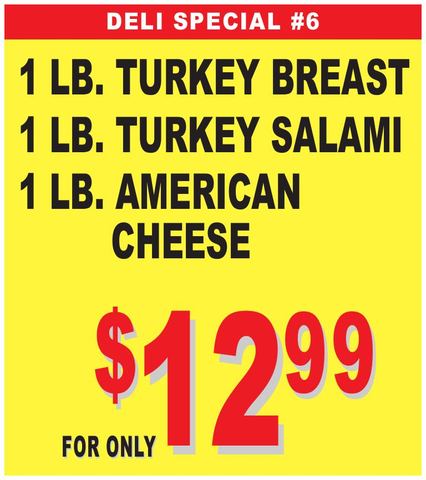 Deli Special #6 flyer