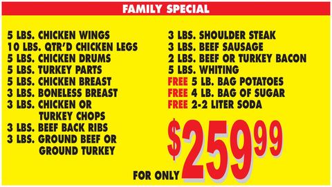 Family Special flyer