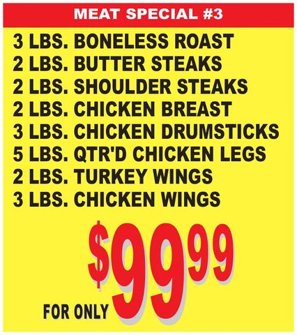 Meat Special #3 flyer